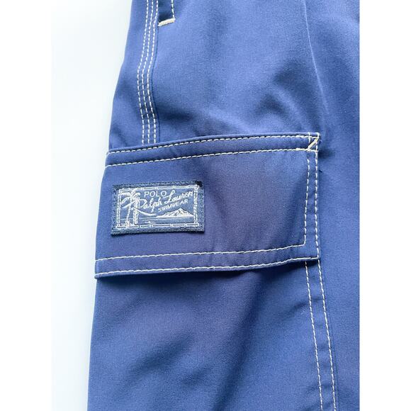 Men's Polo Ralph Lauren Blue Swim Trunks Size Large - Picture 3 of 8